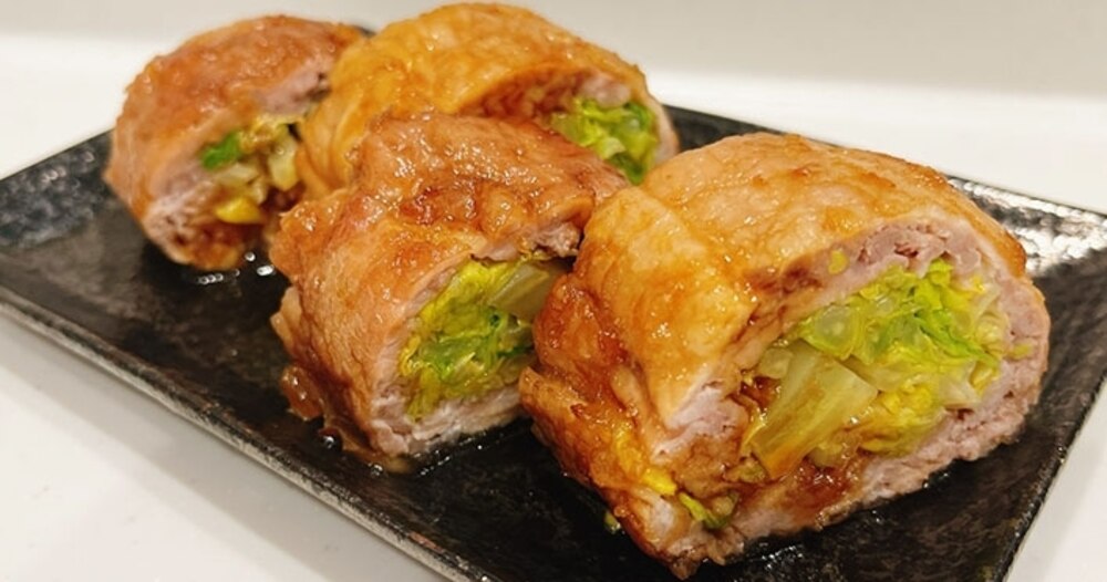 優秀レシピ(5)豚こま肉で節約!春キャベツの豪快肉ロール